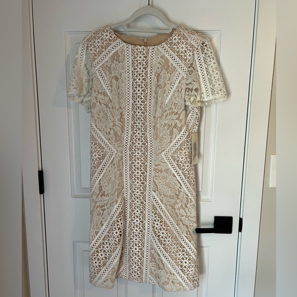 White + Cream Lace dress